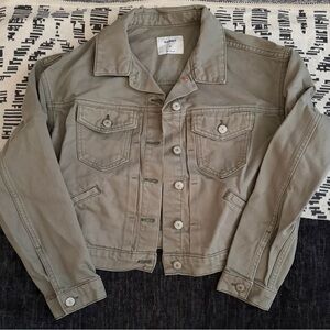 Old Navy Olive Denim Jacket